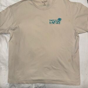 Vacation Beige Graphic Tee